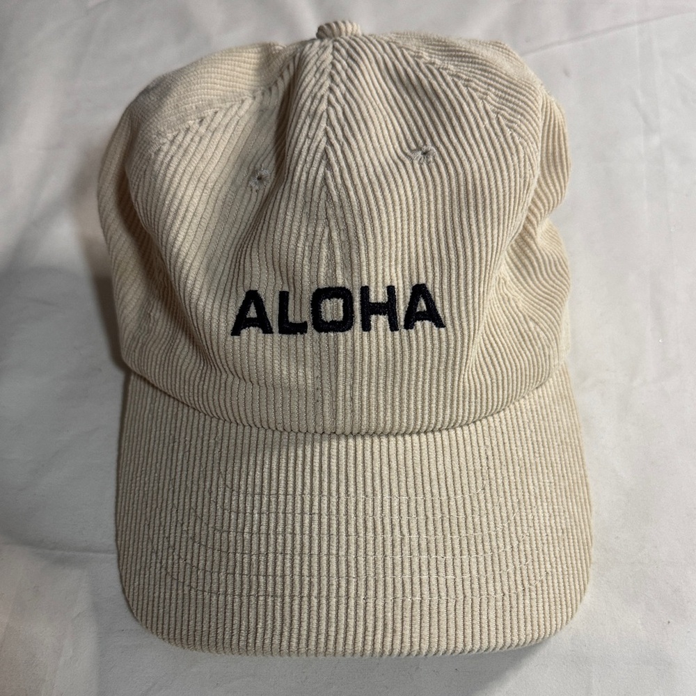 Aloha Beige Corduroy Cap